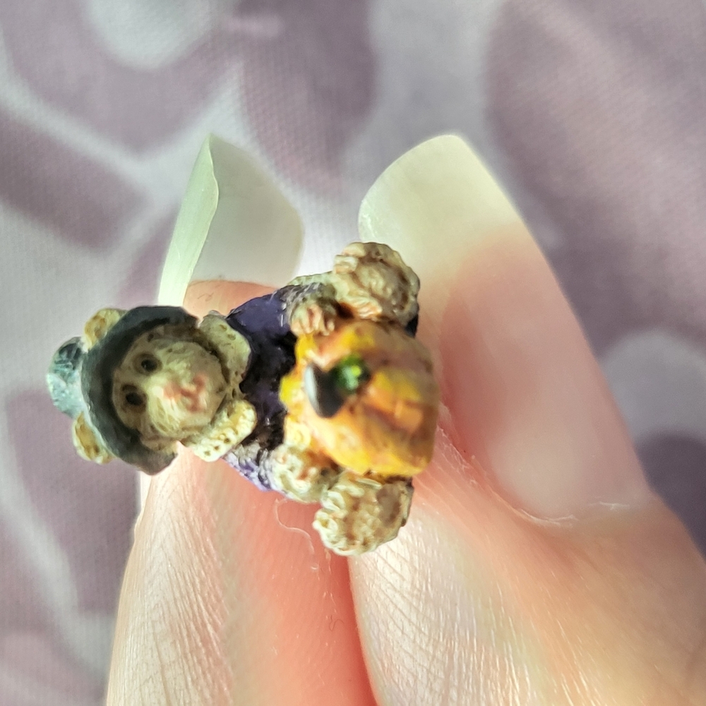 Retired Boyds Bears 3892151 Treasure Box Autums Harvest Basket w/ Alden McNibble - Picture 7 of 8
